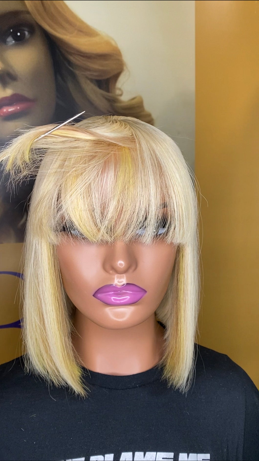 Banana Chocolate Bob w/Bangs