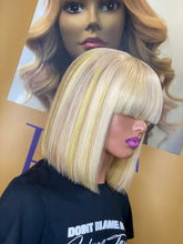 Load image into Gallery viewer, Banana Chocolate Bob w/Bangs
